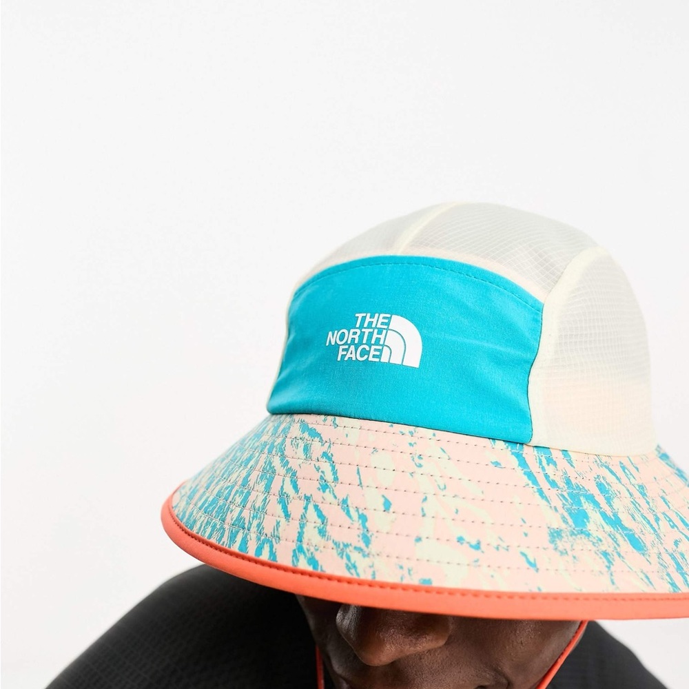 North Face Running Bucket Hat In Tropical Trail Print
